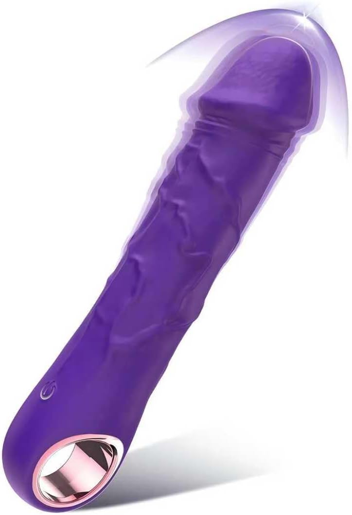 41GRdWMFFEL._AC_SL1280_.jpg Electric Adult Toy Women Realistic Silicone Rod Push Stimulation with Cup Suitable for Thumb Grip Push Type 124 (Purple 01) (Purple 01) - Image 1