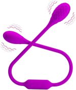 Double-Headed G-Spot Bullet Vibrator - Double-Sided Silicone Vibrating Egg/Ball, Female and Lesbian Adult Sex Toy, Anal Prostate Vibrator, Female Adult Erotic Toy