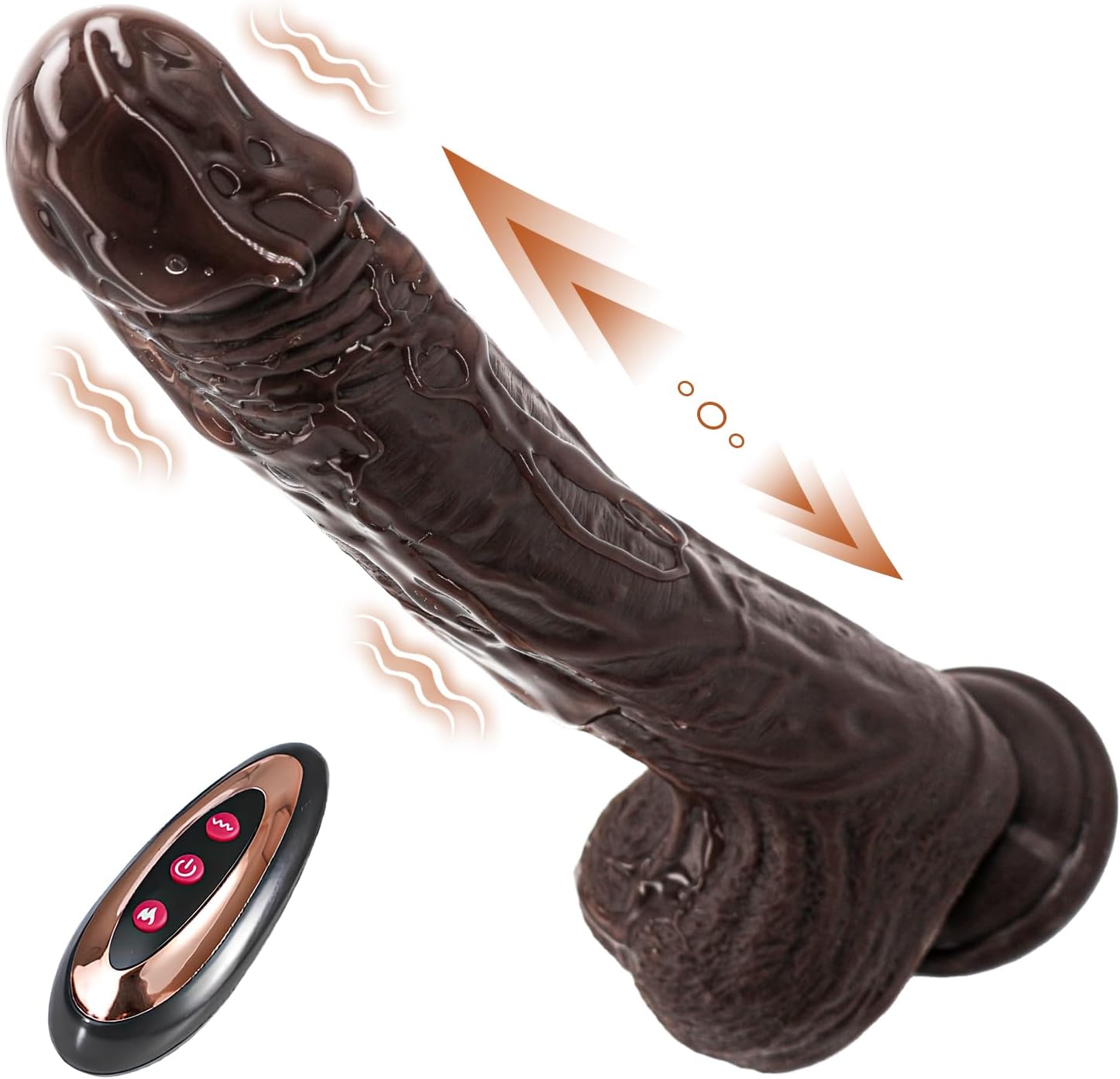 61C-n-VLWL._AC_SL1500_.jpg 9 Inch Silicone Dick Realistic Adult Toy for Women with Strong Suction Cup and Remote Contorl for Hands-Free Play - Image 1