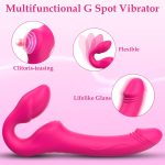 Wearable Viboators for Woman, 7.5" Lifelike Dilbo with Adjustable Waist and Thigh Y921 - Image 2