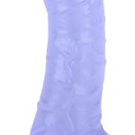 7 Inch Realistic Soft Dildo with Skin Feeling, Beginner Anal Dildo for G-spot Stimulation, Body-Safe Material Fake Penis with Powerful Suction Cup for Hands-Free Play, TPE Sex Toys for Adult (Blue)
