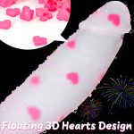 8" Big Thick Girthy Monster Fantasy Dildo - Pink Clear Liquid Silicone Dildos, Strap on Dildo with Suction Cup, Wide Large Riding Dildos for G Spot Anal, Adult Sex Toys & Games for Women Men Couples - Image 2