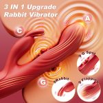 2026 Newly Electric Adult Toy for Women Realistic Silicone Wand Thrusting Stimulation with Cup for Thumb-Grip Push-Style Massage (red) - Image 2